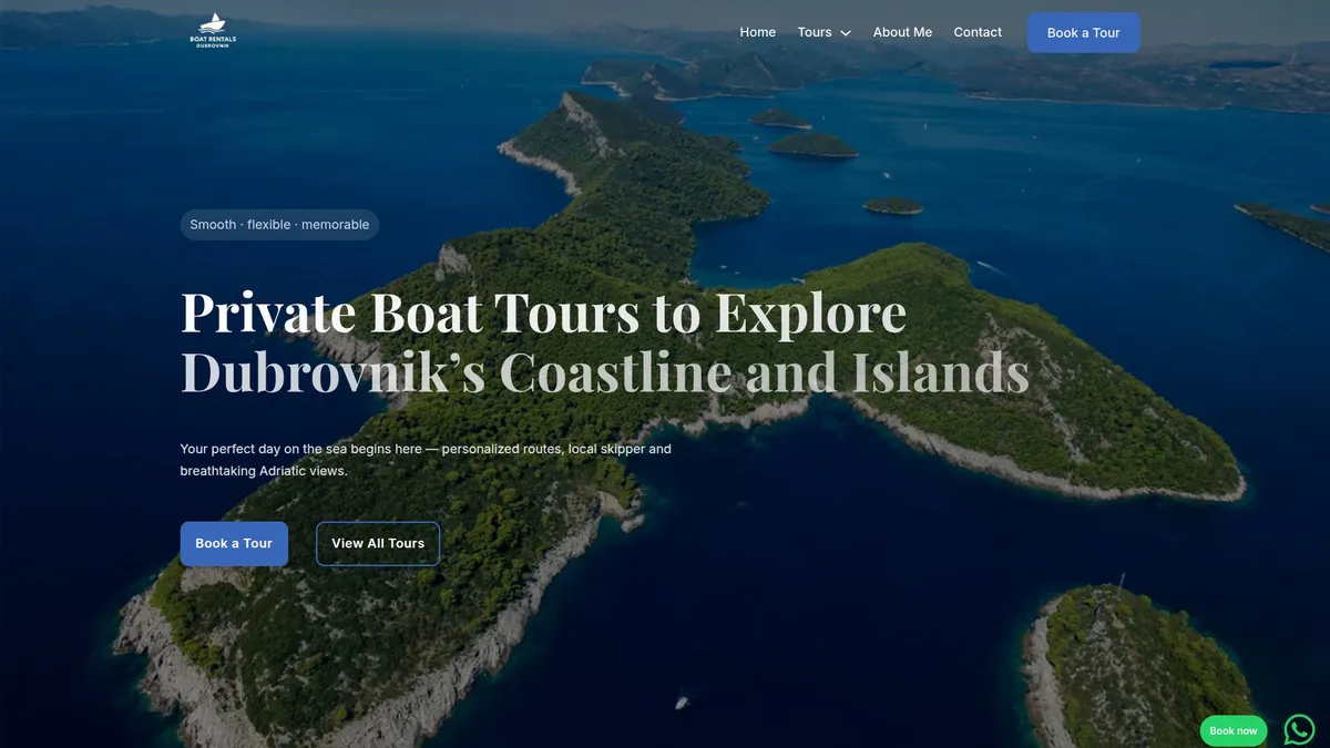 Boat Rentals Dubrovnik web stranica