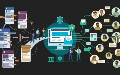 Ilustracija izgradnje vlastitog digitalnog kanala i izravne povezanosti s publikom neovisne o promjenama algoritama društvenih mreža