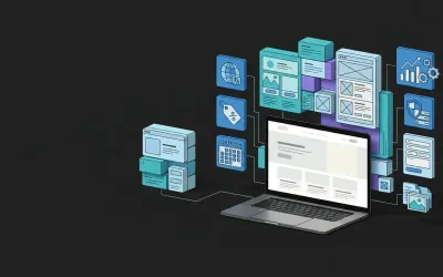 Vlasnik obrta razmatra ponude za izradu web stranice za stolom s kalkulatorom, laptopom i bilježnicom, simbolizirajući proces donošenja odluke o budžetu za web stranicu.
