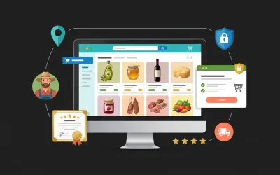 Web shop lokalnog proizvođača prikazuje proizvode, kategorije, sigurnu kupnju, recenziju i dostavu kupcu