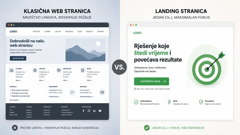 Web stranica vs. Landing stranica: Koja je razlika i što vašem poslovanju zapravo donosi prodaju?