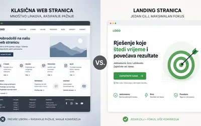 Web stranica vs. Landing stranica: Koja je razlika i što vašem poslovanju zapravo donosi prodaju?